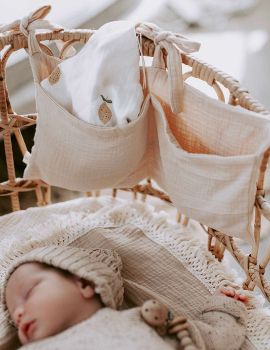 Muslin Bed Organizer