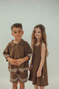 Bild in Galerie-Betrachter laden, Crochet Shirt Kids Choco
