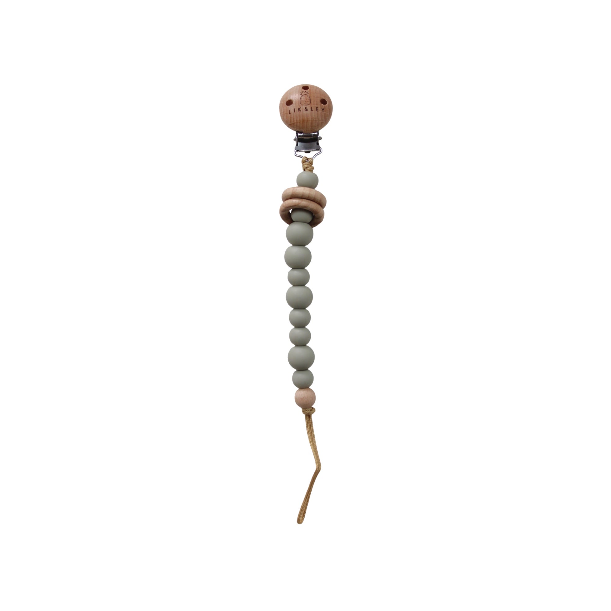 Silicon-Wooden Pacifier Clips