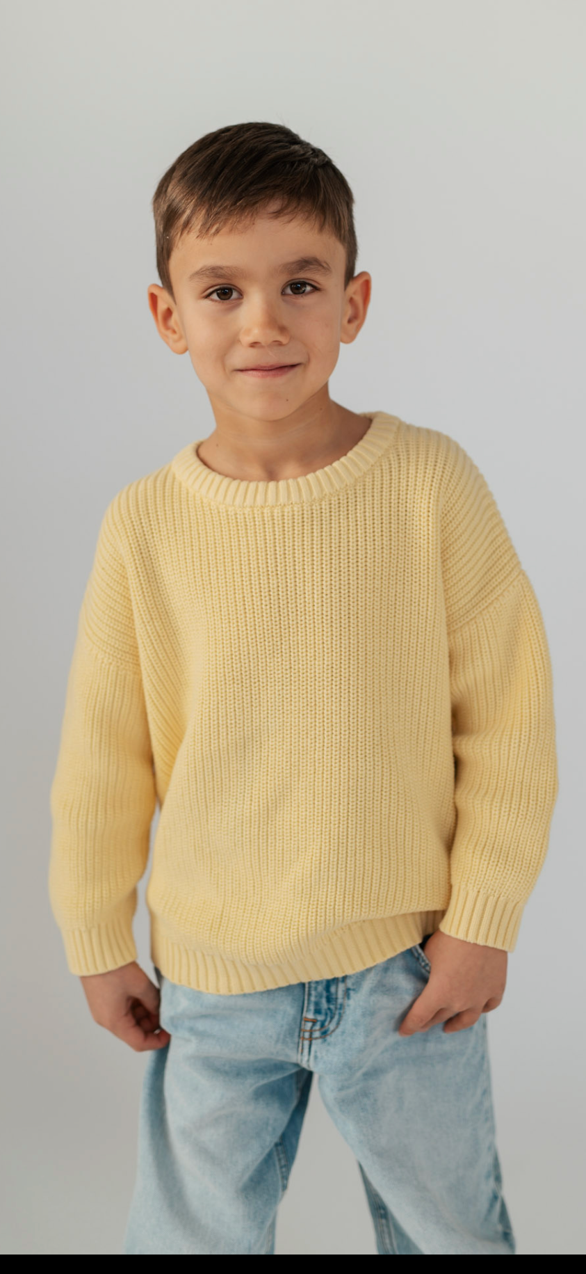 Knit Jumper Kids LEMON