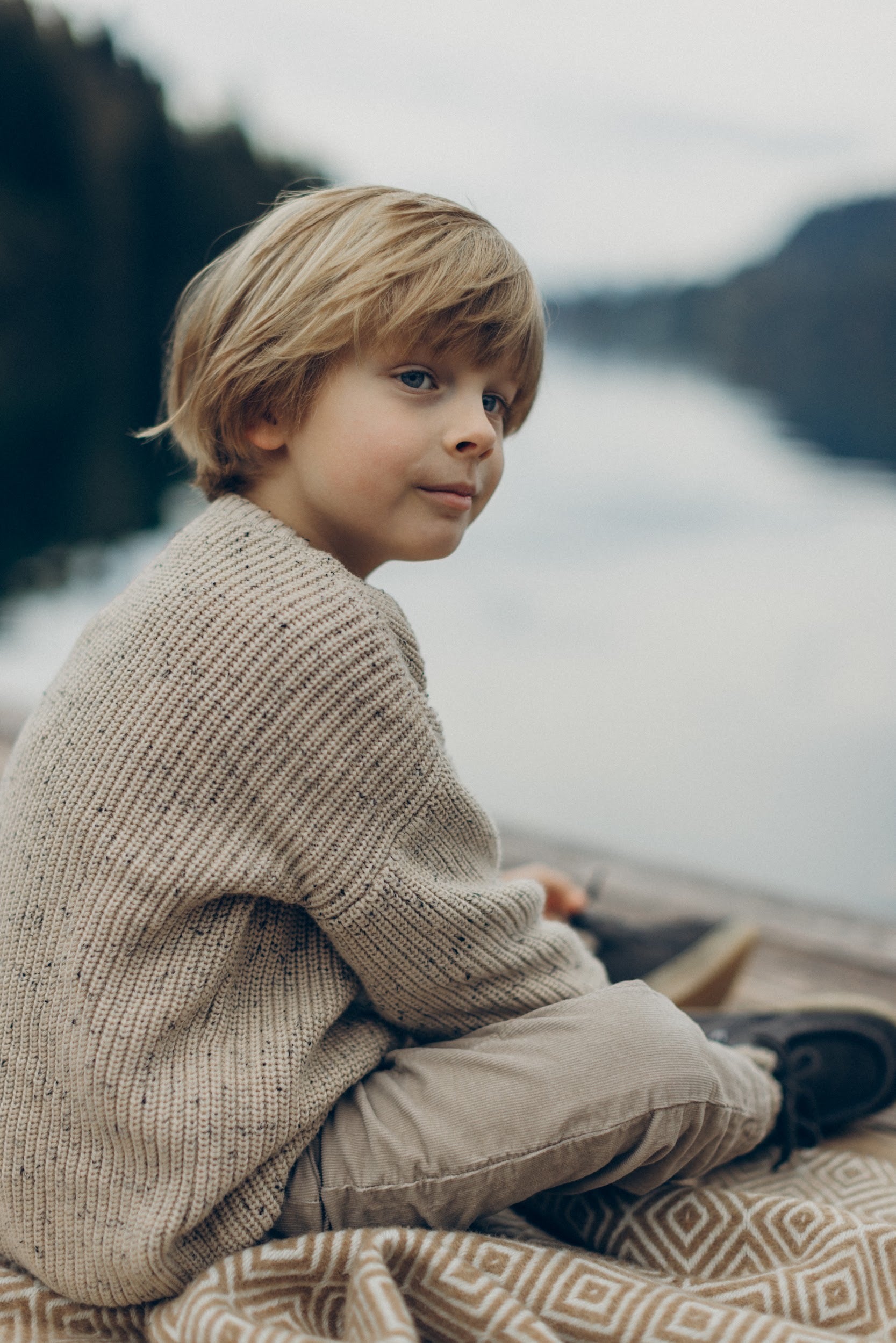 Knit Jumper Beige Sprinkle