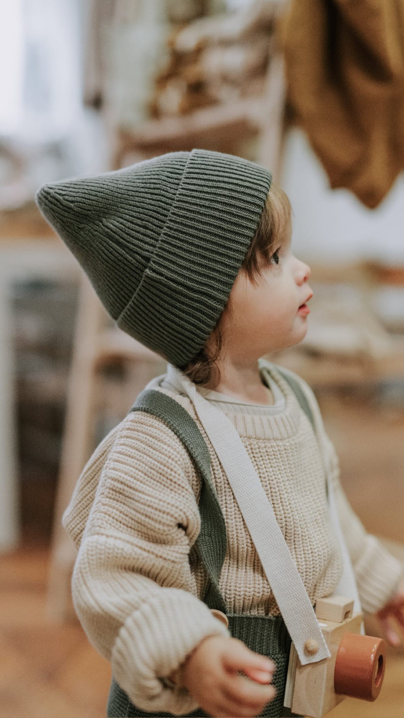 Knit Beanie Khaki