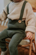 Load image into Gallery viewer, Knit Suspenders Khaki
