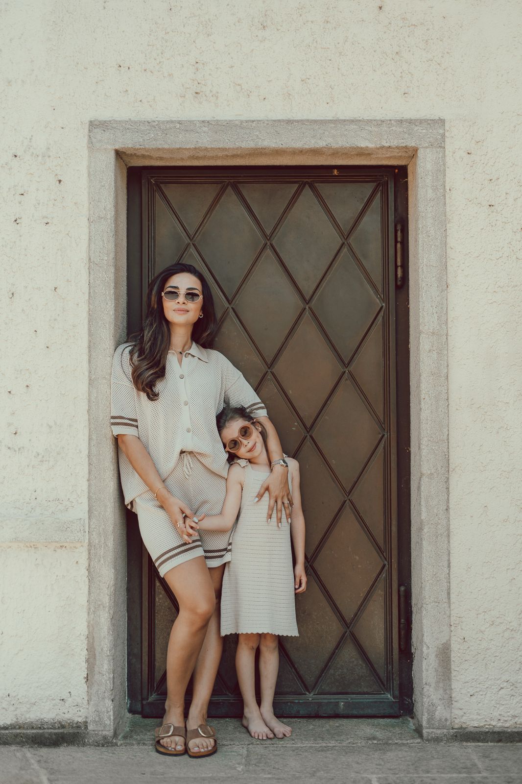 Crochet Shirt Mum Sand