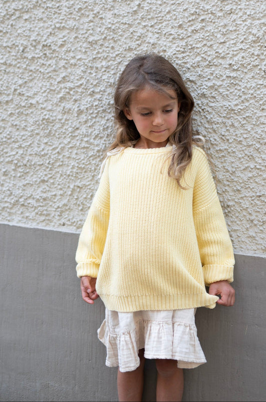 Knit Jumper Kids LEMON