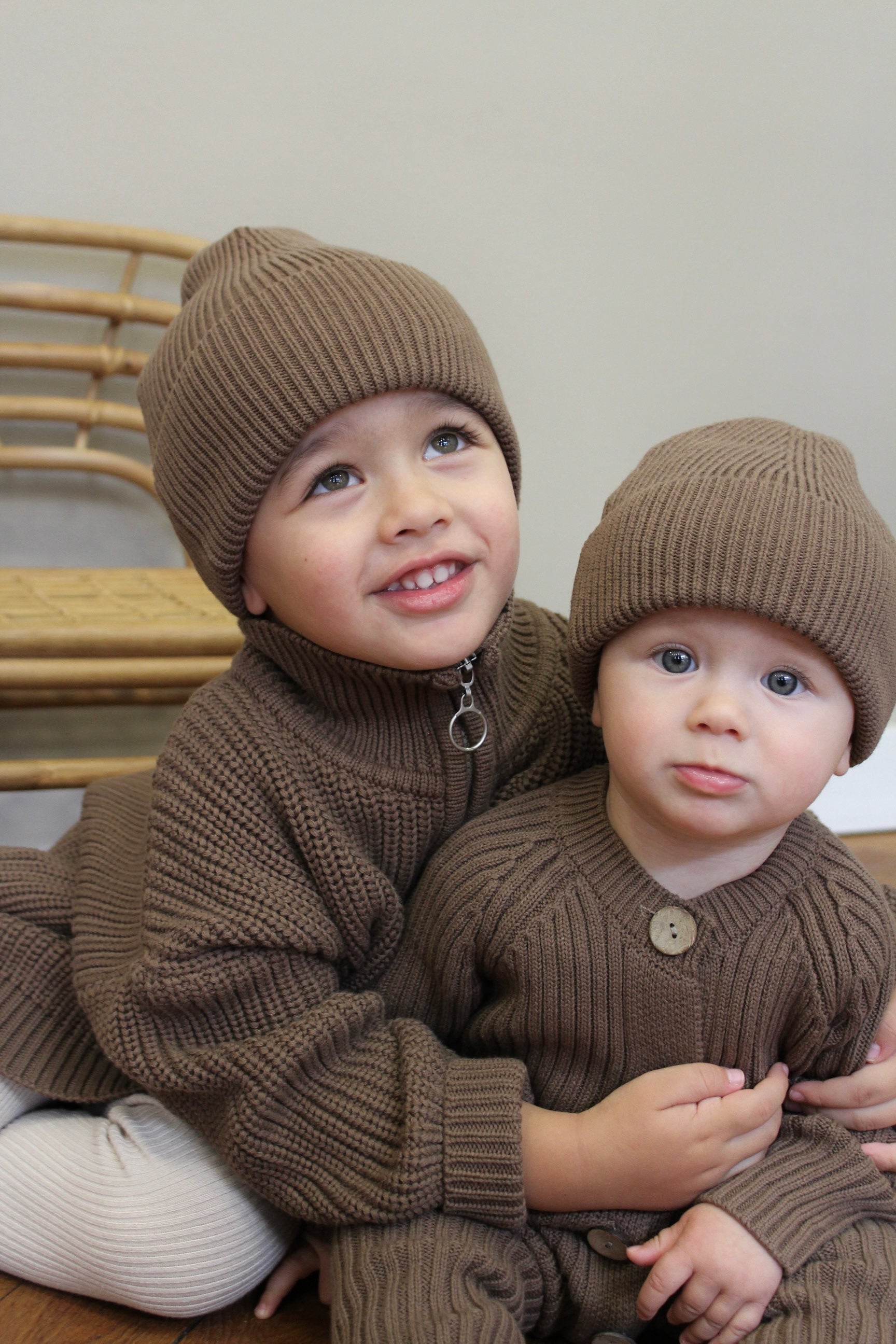 Kids Zipper Jumper Choco
