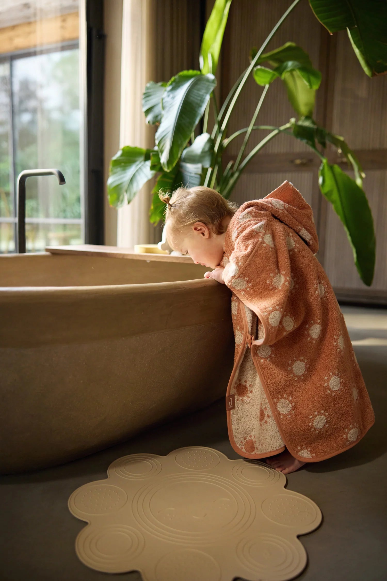 Badeponcho Frottee - Jacquard