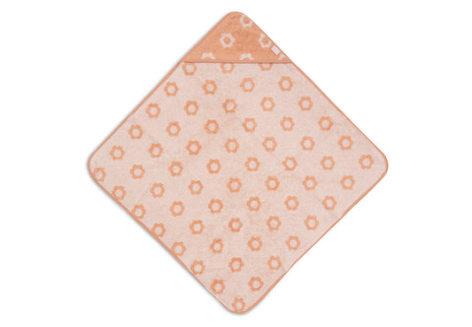Kapuzenhandtuch Frottee Jacquard Flower