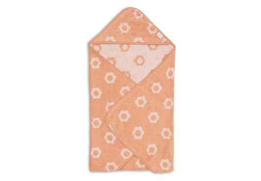 Kapuzenhandtuch Frottee Jacquard Flower