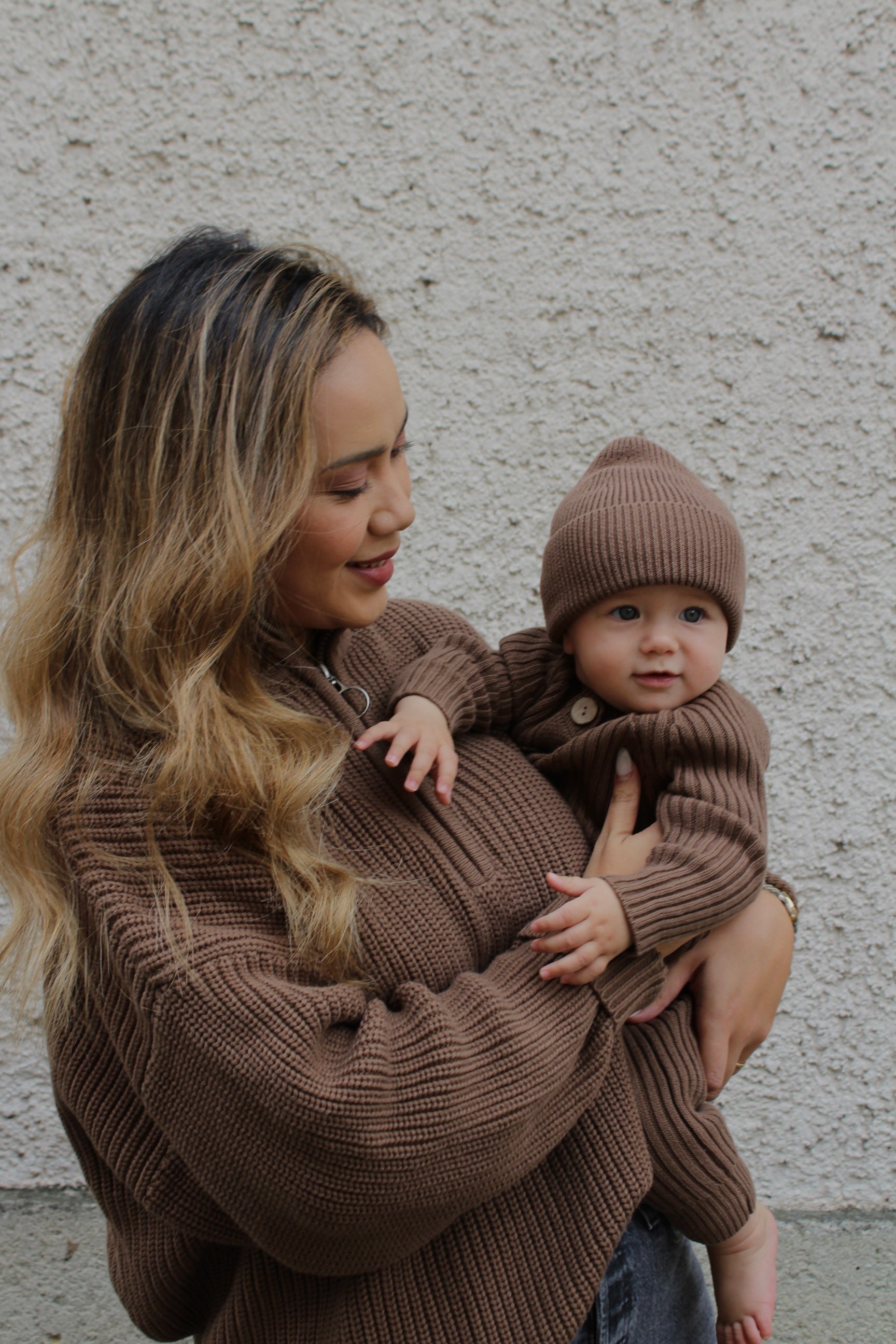 Knit Onesie Choco