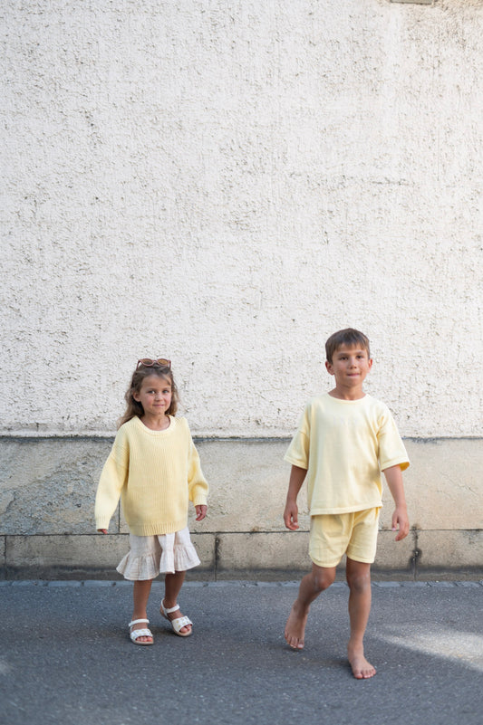 Knit Shorts Lemon Kids