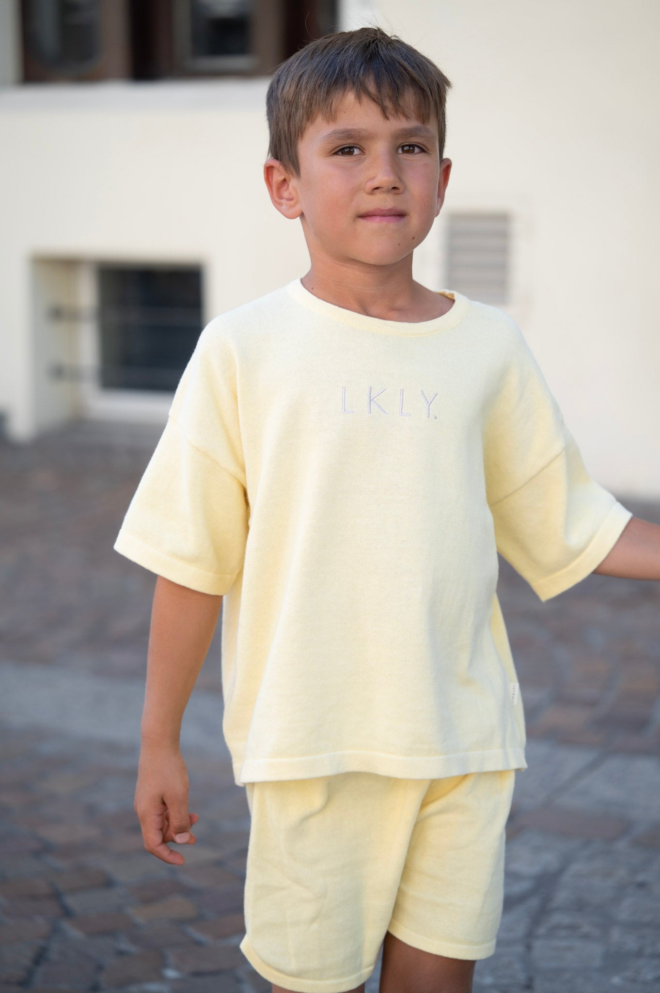 Knit Shorts Lemon Kids