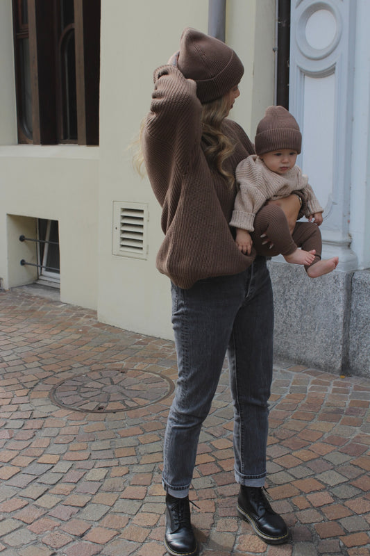 Knit Beanie Choco