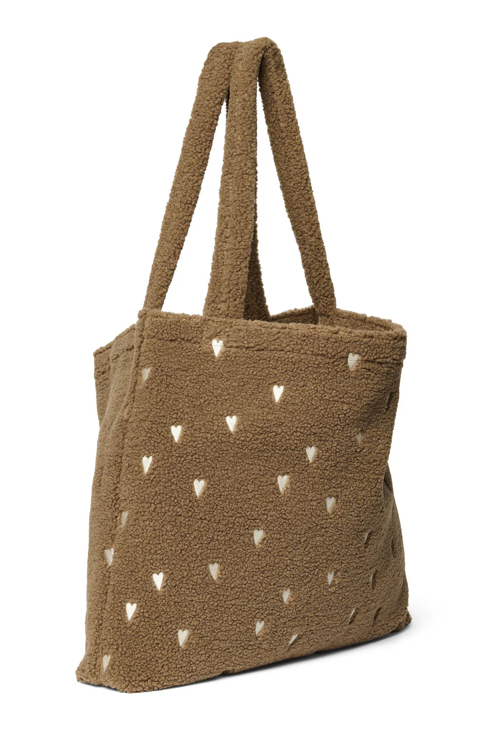 Brown Hearts Teddy Mom Bag