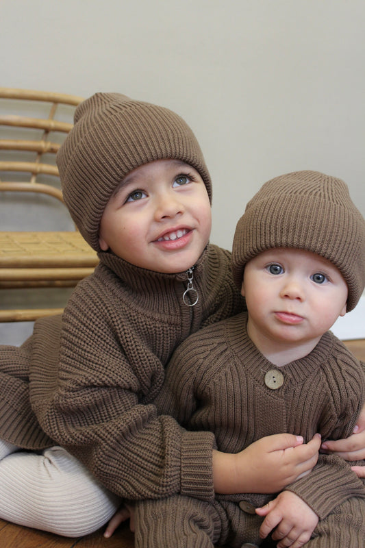 Knit Beanie Choco