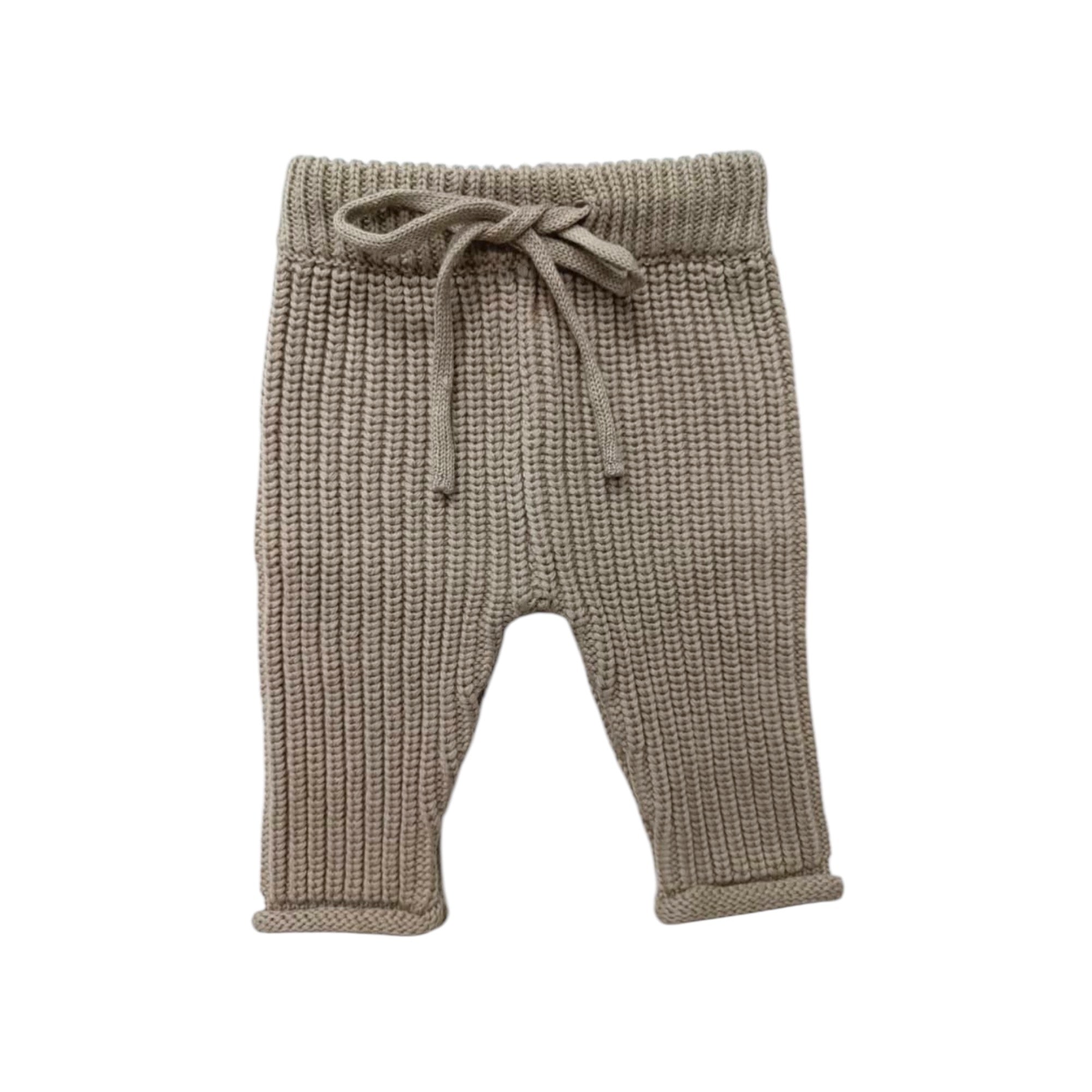 Knit Pants Taupe Pre-Order