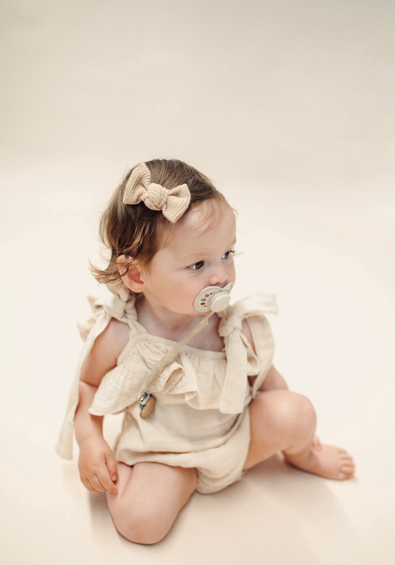 Musselin Romper Sand