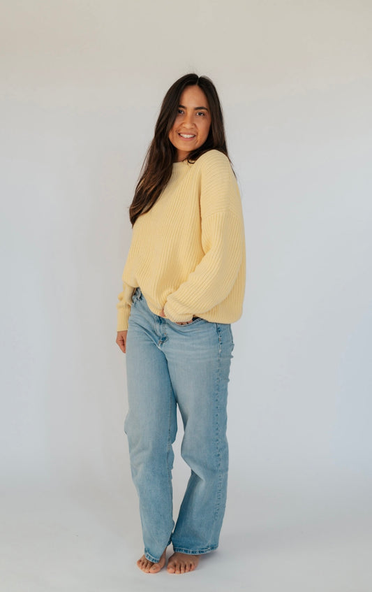 MUM Oversized Jumper LEMON