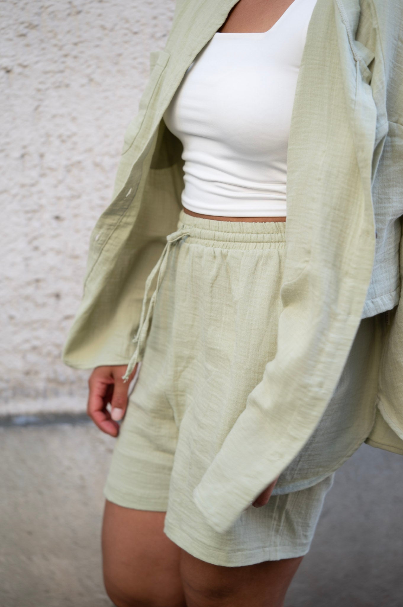 MUM Musselin Shirt SAGE