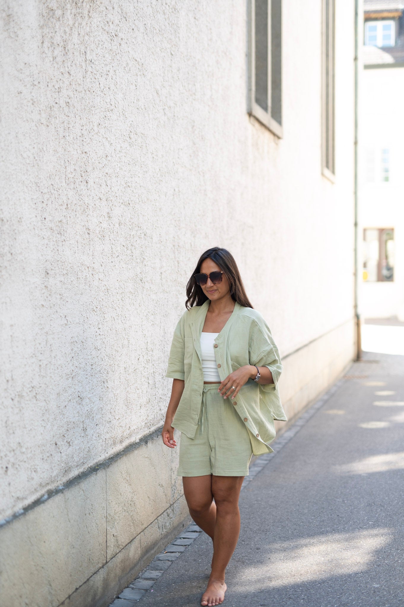 MUM Musselin Shirt SAGE