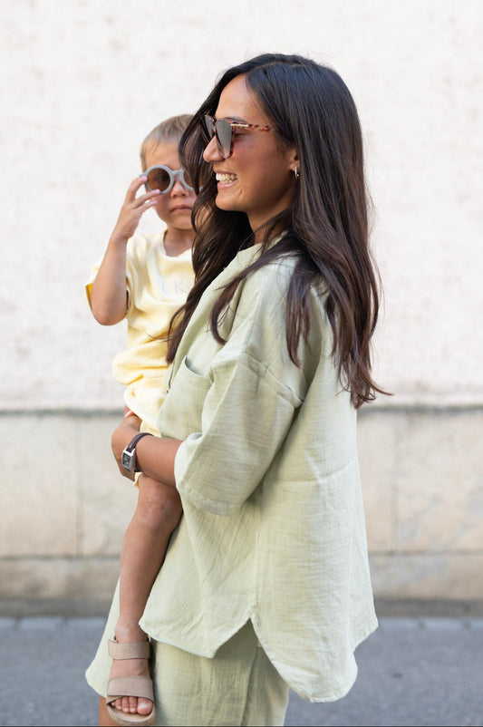 MUM Musselin Shirt SAGE