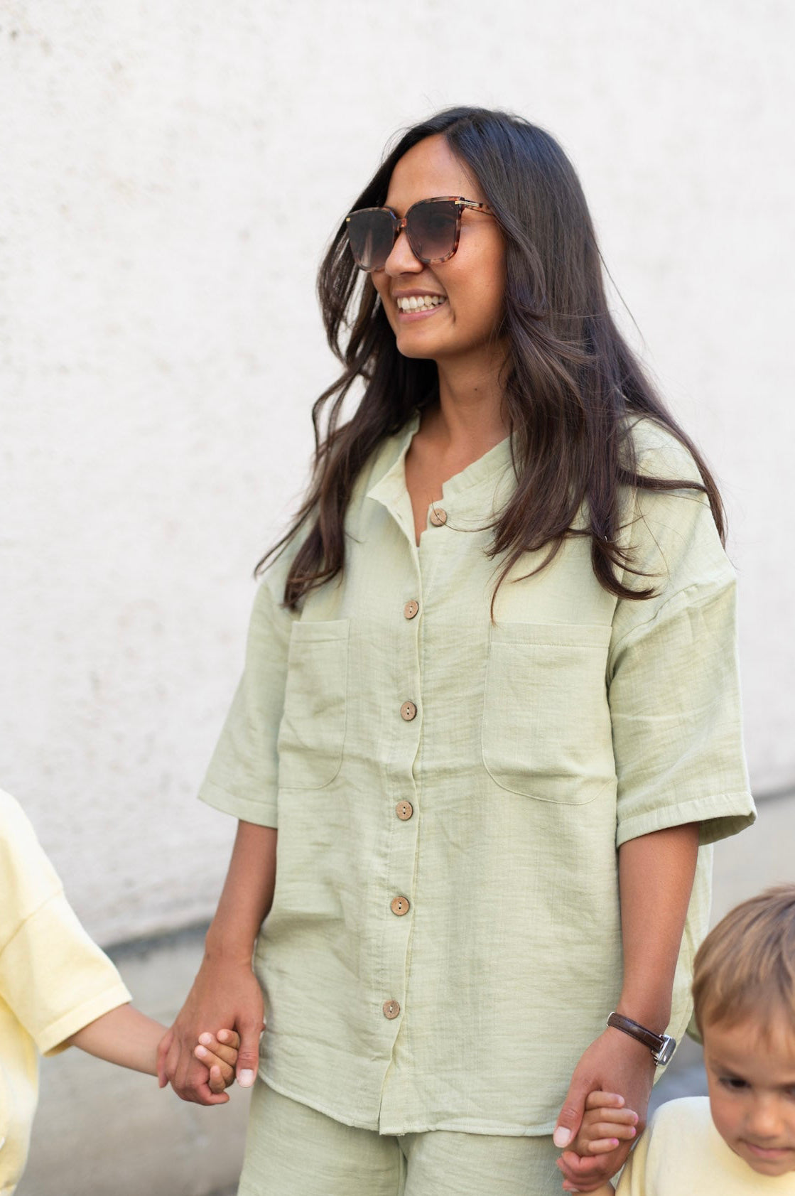 MUM Musselin Shirt SAGE