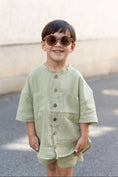 Bild in Galerie-Betrachter laden, Kids Musselin Shirt SAGE
