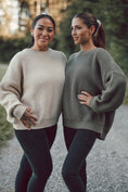 Load image into Gallery viewer, Mum Knit Jumper Khaki
