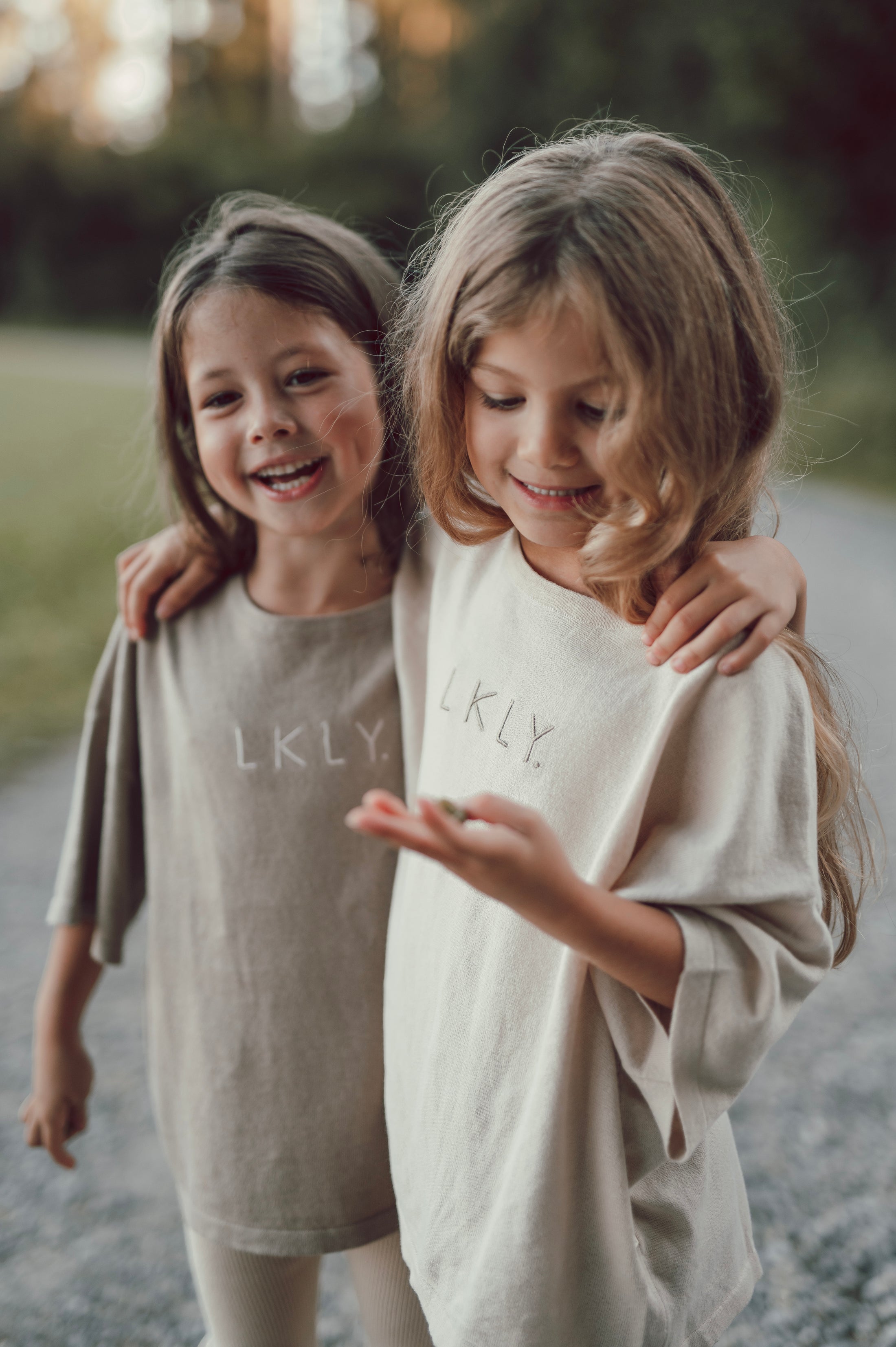 KIDS Oversized Knit Shirt Sand