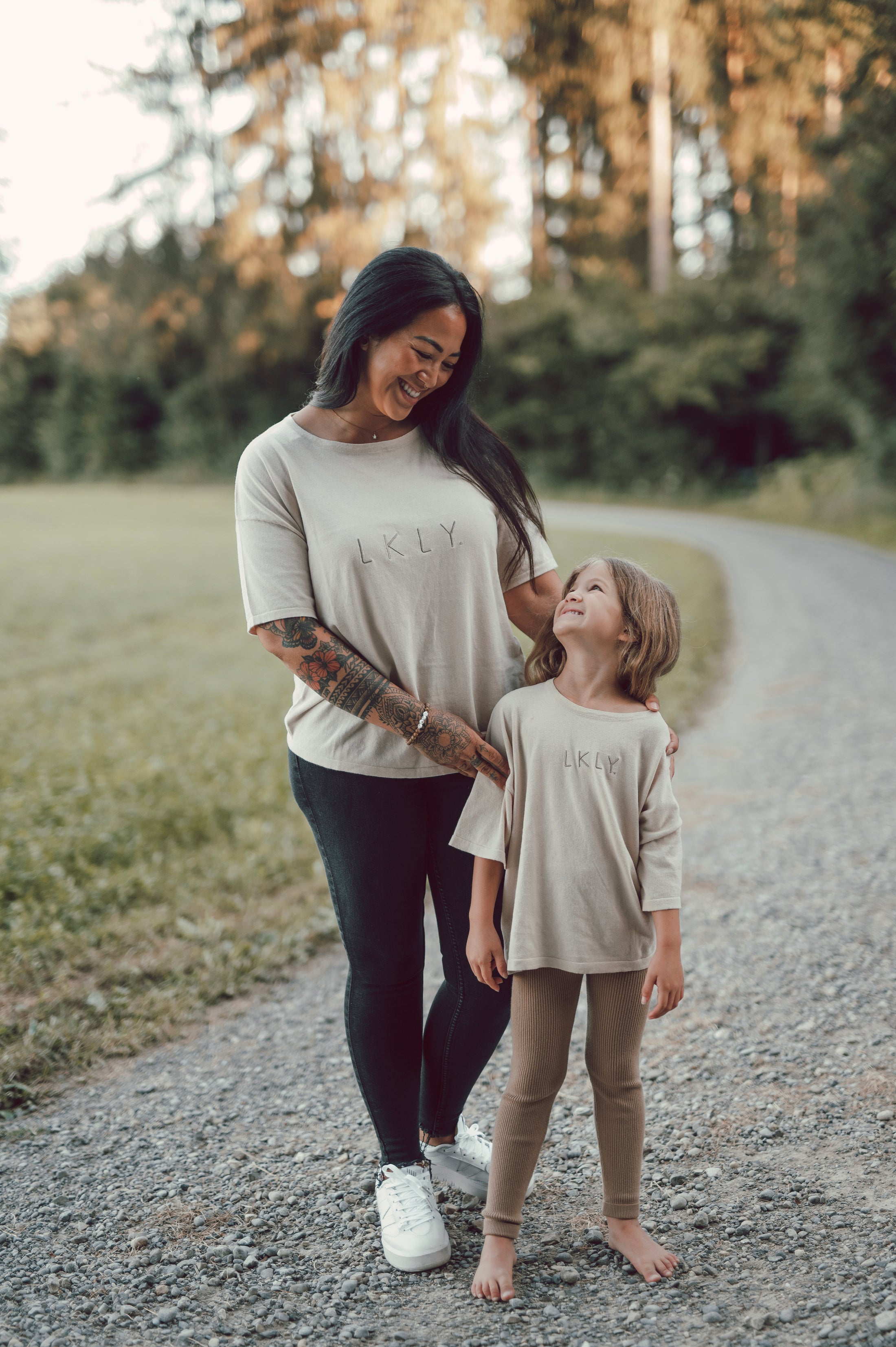 Mum Oversized Knit Shirt Sand