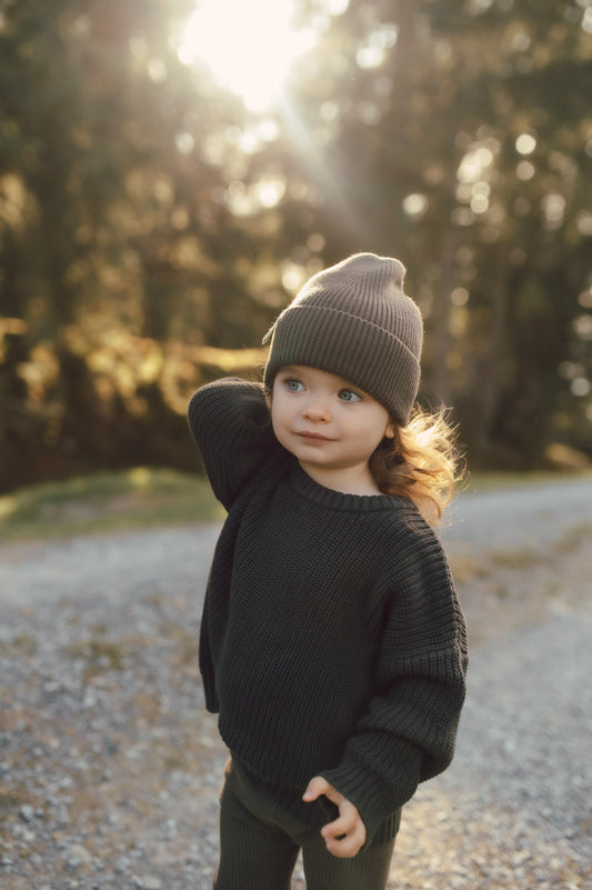 KNIT Leggins COFFEE