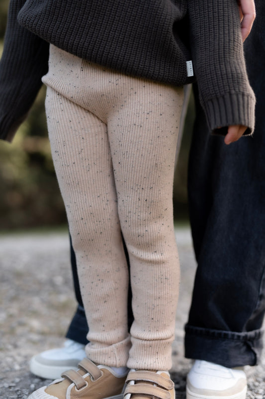 KNIT Leggins BEIGE SPRINKLE