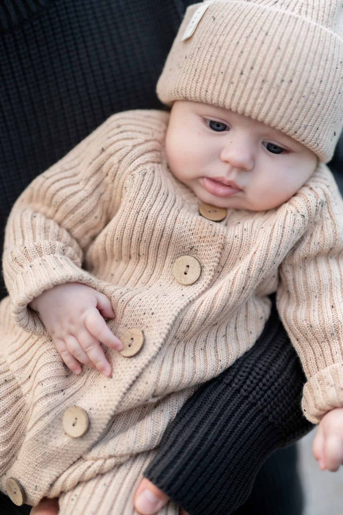 ROMPER - BEIGE SPRINKLE