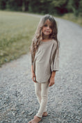 Load image into Gallery viewer, KIDS Oversized Knit Shirt Taupe
