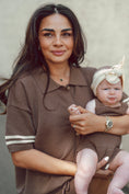 Load image into Gallery viewer, Crochet Romper Choco
