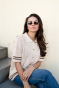 Load image into Gallery viewer, Crochet Shirt Mum Sand
