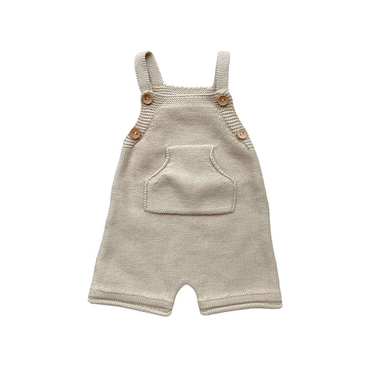 Knit Dungarees Summer Sand