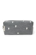 Load image into Gallery viewer, Grey Hearts Denim Pouch
