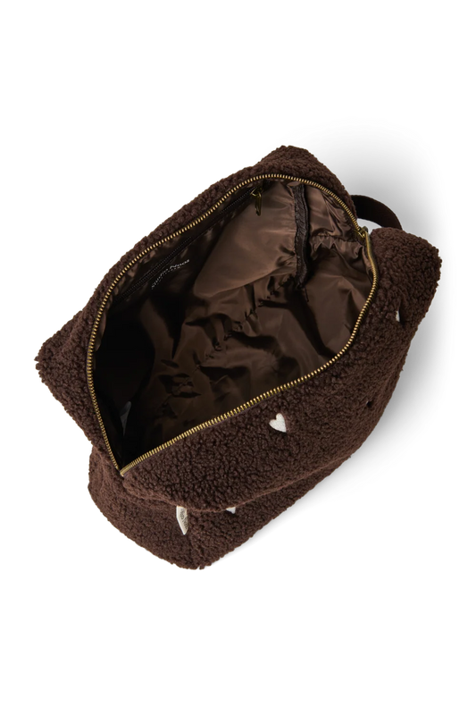 Chocolate Hearts Teddy Toiletry Bag