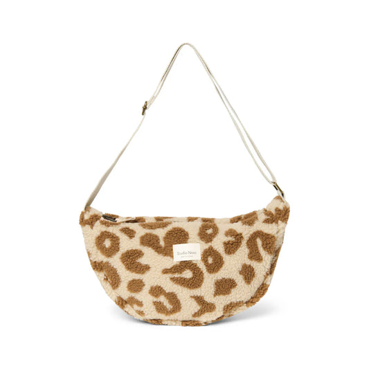 Ecru Leopard Teddy Adult Fanny Pack