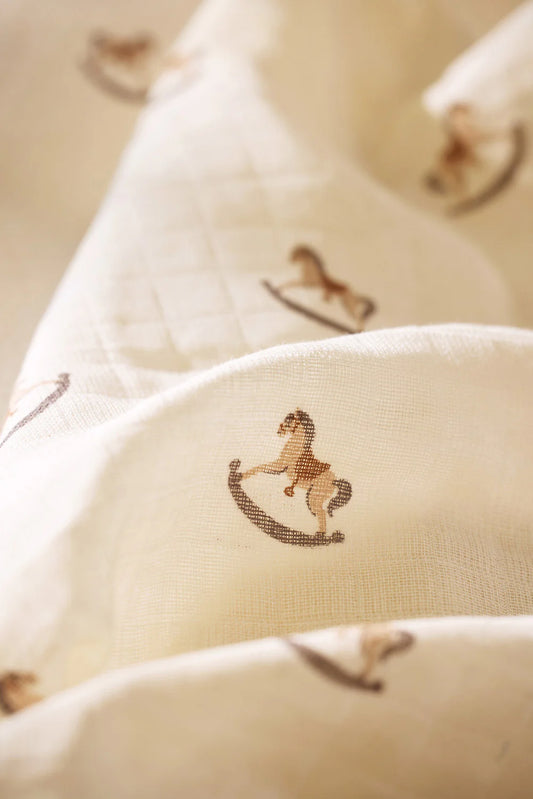 Musselin Swaddle Nostalgic Ride 70x70cm - 3 Stück