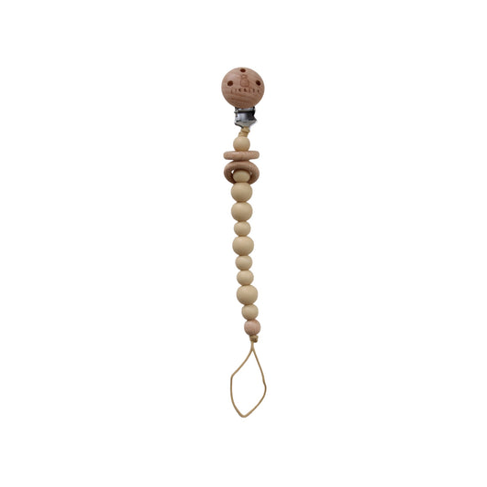 Silicon-Wooden Pacifier Clips